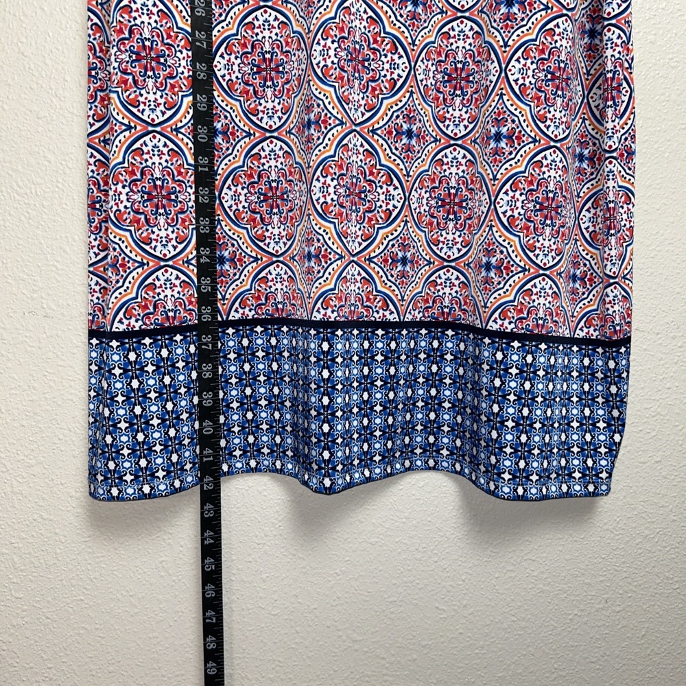 New Tacera A-Line‎ Dress Women's 3X Multicolor Geometric Medallion Artsy Casual - Picture 3 of 9